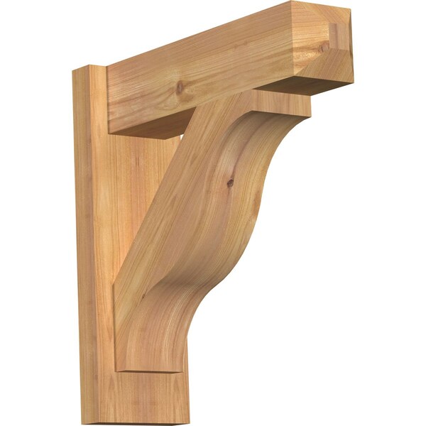 Ekena Millwork Funston Smooth Craftsman Outlooker, Western Red Cedar, 5 1/2"W x 18"D x 18"H OUT06X18X18FST04SWR - main